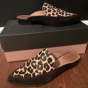 Halogen Leopard Mules
